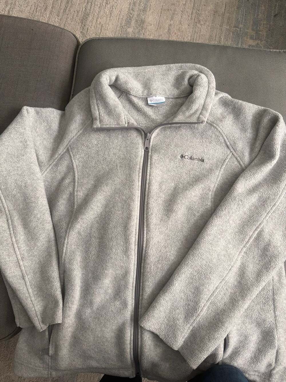 Columbia Women's Benton Springs Full-Zip Fleece Jacket in Light Gray